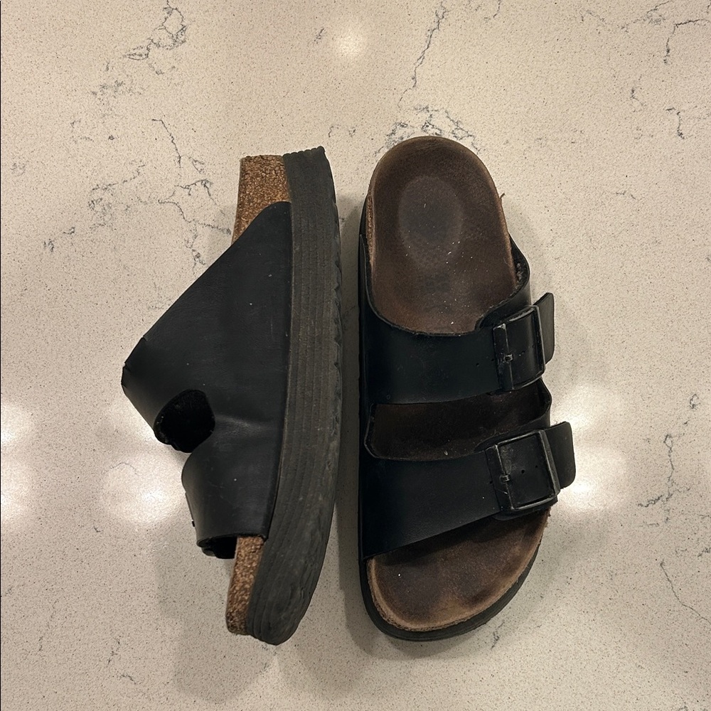 Birkenstock papillon black platform sandal 39